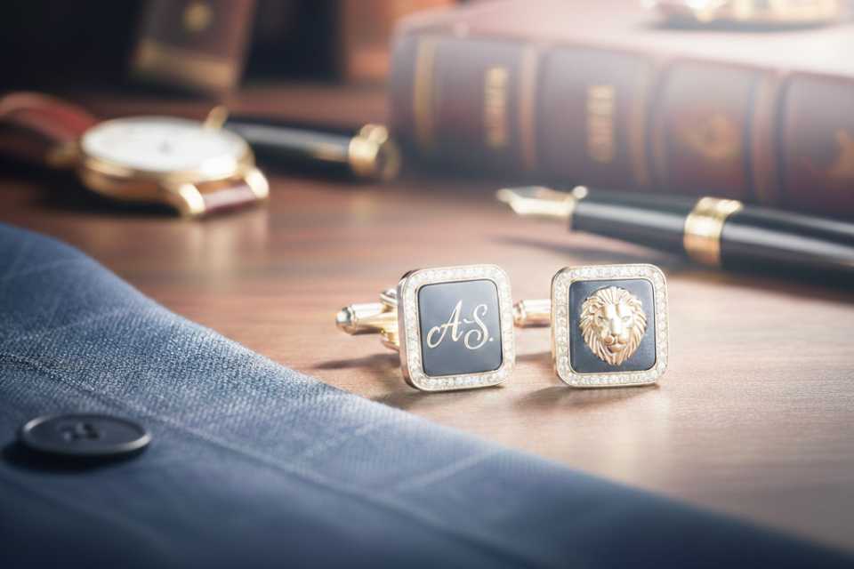 Customised cufflinks