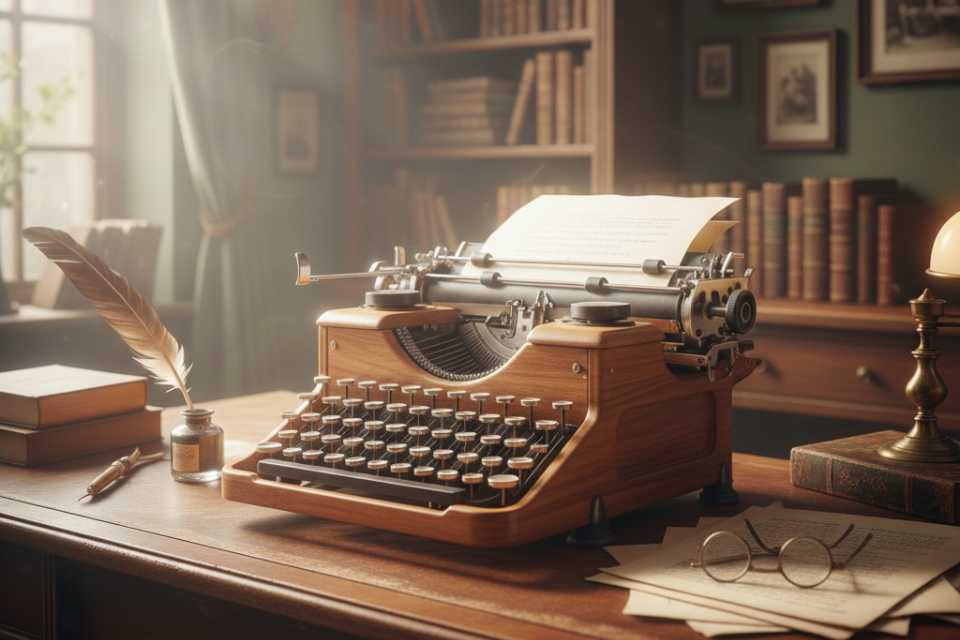vintage typewriter